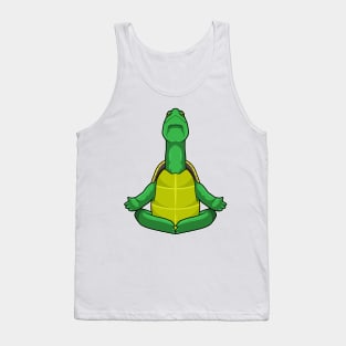 Turtle at Yoga Meditation Tank Top